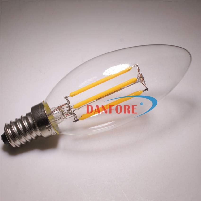 Dimmable 220V 110V E12 B15 4W 5W 6w Filament led candle e14