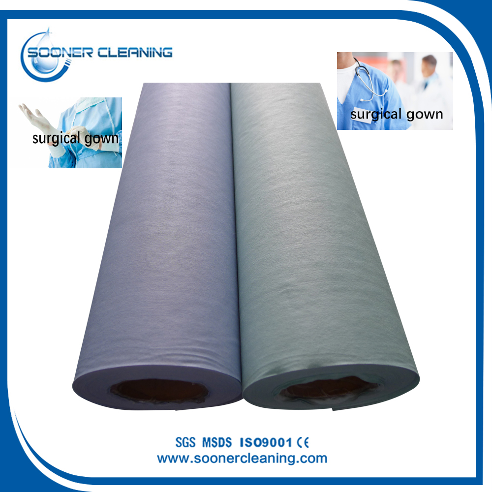 nonwoven spunlace surgical gown material