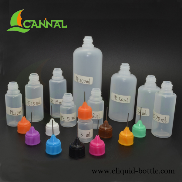ECANNAL ecig oil long needle nose pe dropper liquid packaging bottle