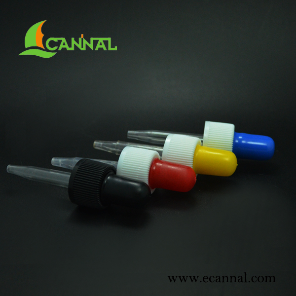 Ecannal 10ml round clear pet pipette dropper bottle