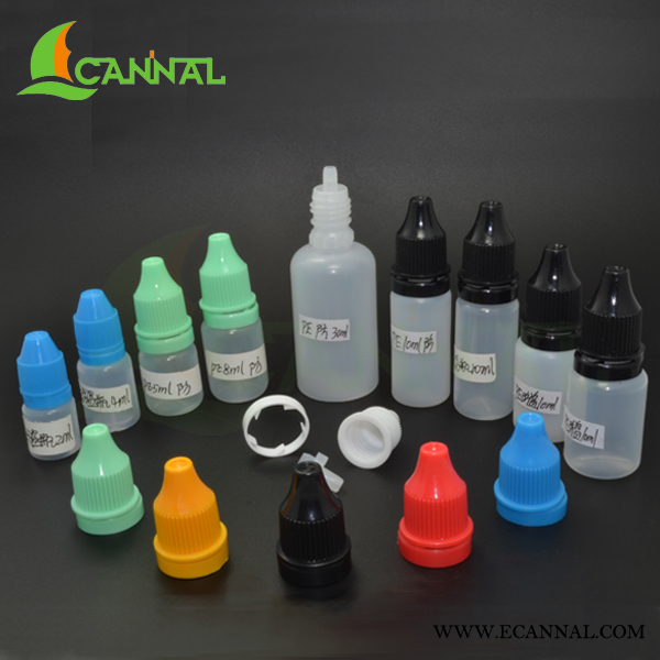 Ecannal 2ml120ml Tamperevident cap insert tip pe plastic bottle