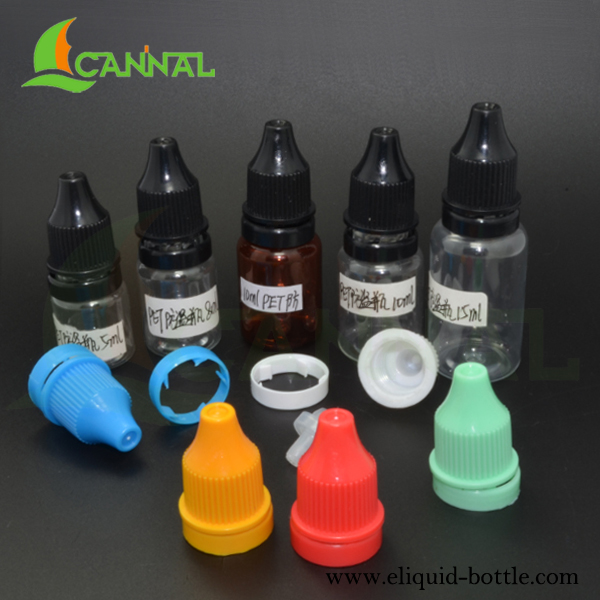 Ecannal Tamper Evident Dropper PET E Juice Bottles