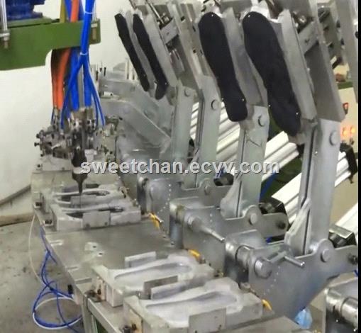 safety shoes PU semiautomatic injection production line