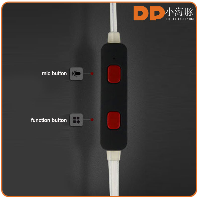 new premium sports earbuds noise cancelling headphones LED light glowing earphone