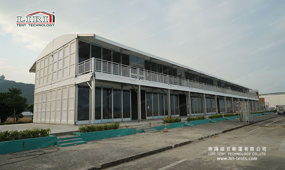10m Width Double Decker Tent Structure with Balcony for VIP Lounge