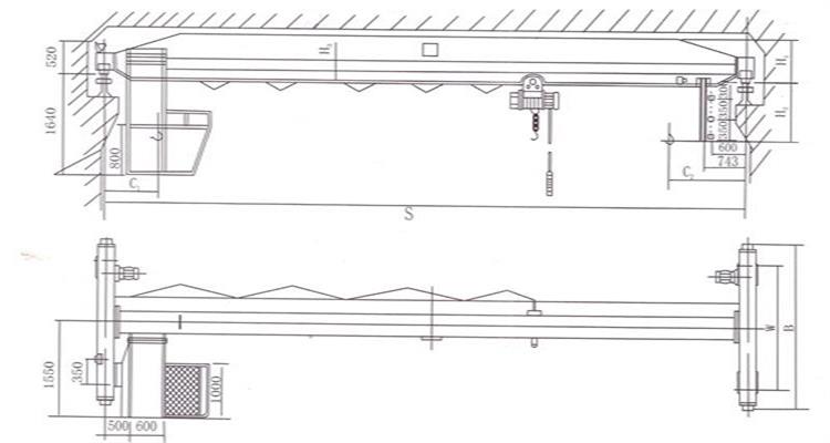 Electric Single Girder Overhead Travelling Crane