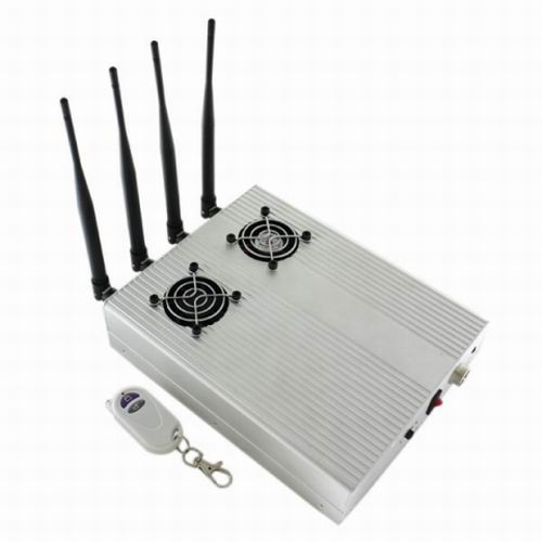 New Style High Power Desktop Cell Phone Jammer CDMA3GGSM Blocker with 2 Cooler Fans