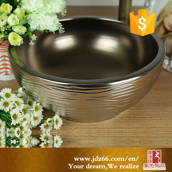 Professional golden bowl top vanity sink basin