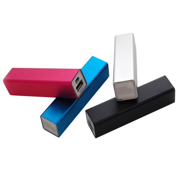 Square tube Power bank chargermobile phone power bank 2200mAh