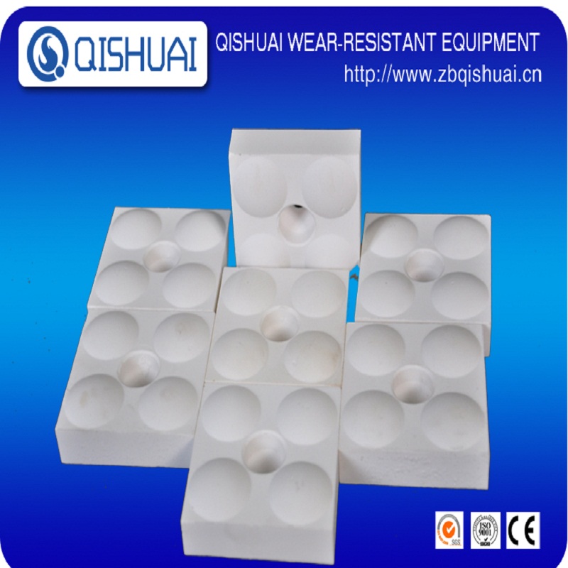 Wear resistance high alumina ceramic lining bricks