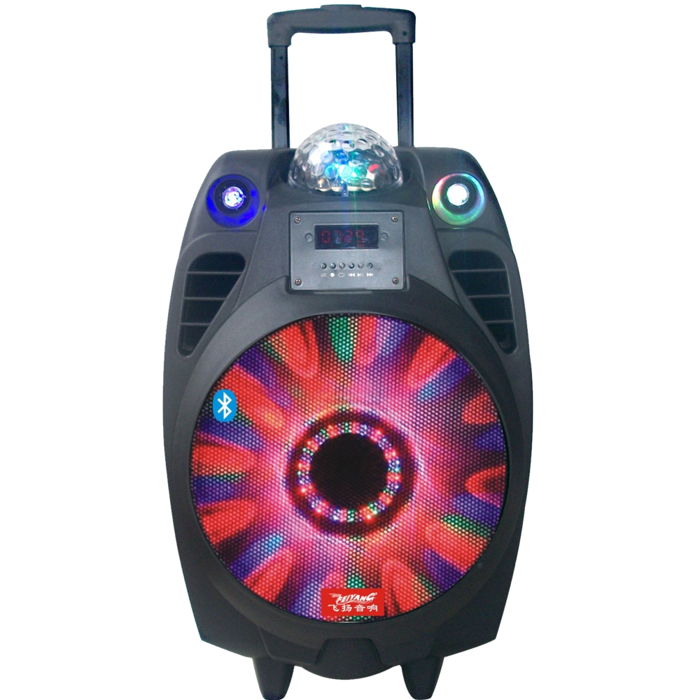 Feiyang speaker color ball speaker bluetooth 10 inch woofer speaker price with disco light