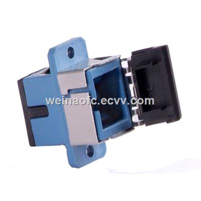 Fiber optic adaptor adapter sc singlemode with shutter cover