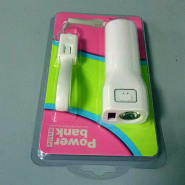 LED flashlight power bank mobile phone charger 2600mAh for phones