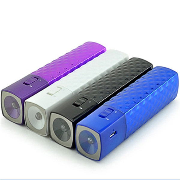 Portable source power supply 2200mAh power bank with flashlight