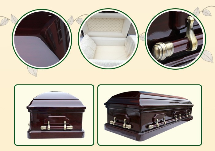 Best quality chinese funeral coffin wood casket