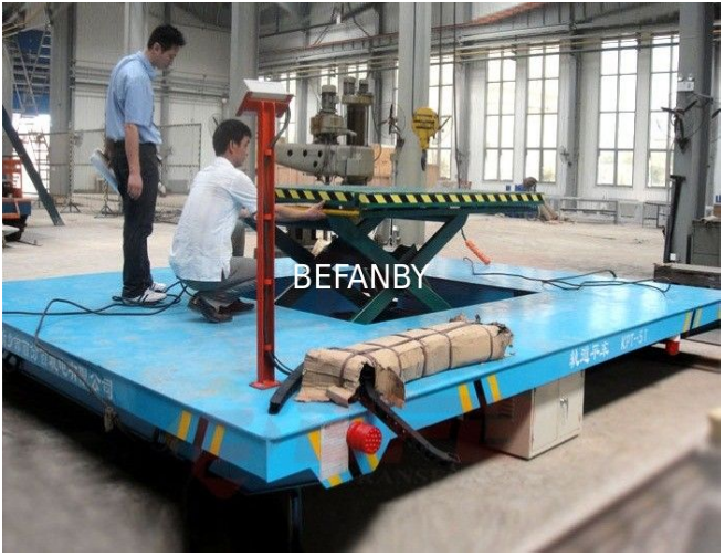 Heavy duty scissor hydraulic lifting transfer cart from China manufaturer