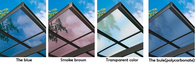 Aluminum carports with polycarbonate roof