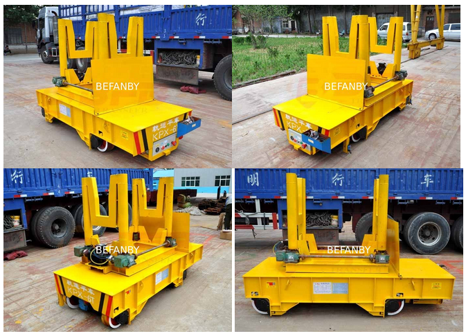 Hot metal material transport and handle type trolley cart handle