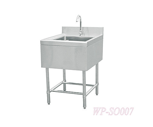 Stainless Steel Single Sink with or Without Under Shelf