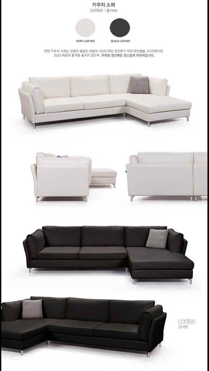 The Latest Korean Leisure Simple Style Genuine Leather Sofa
