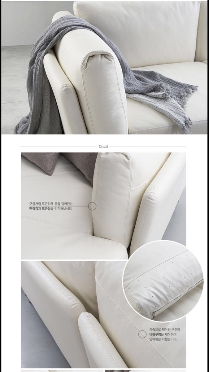 The Latest Korean Leisure Simple Style Genuine Leather Sofa