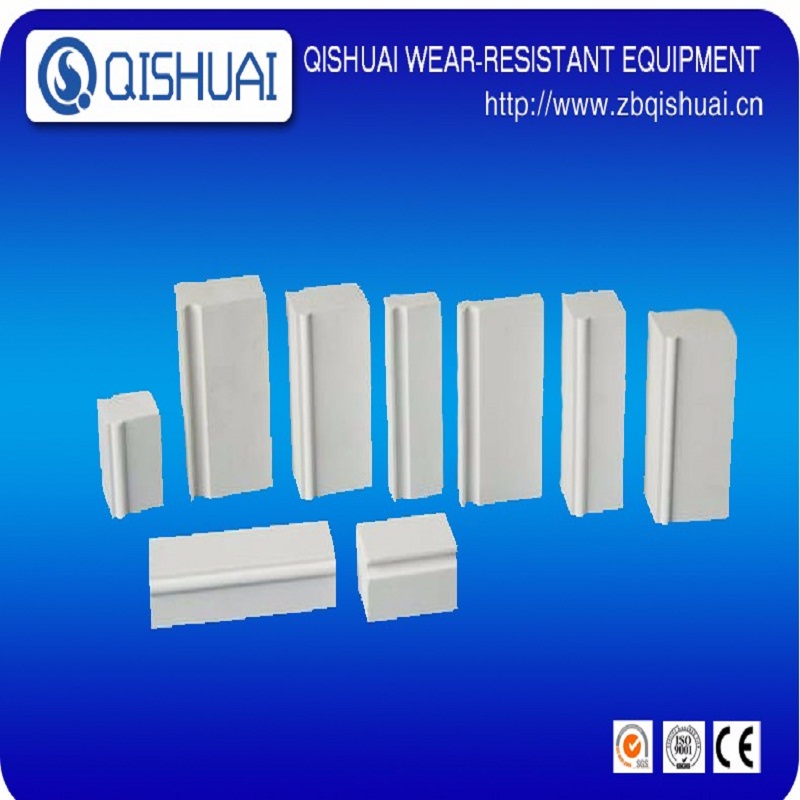 High quality abrasion resistant linings 92 alumina ceramic lining tilebrick