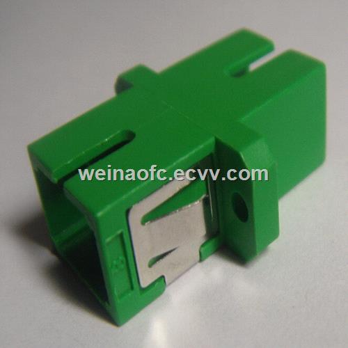 Optical Fiber Adaptor SCSC APC simplex plastic housing Green