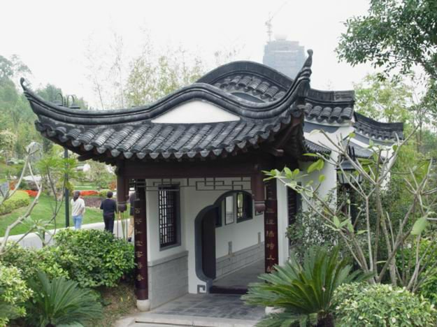 Japanese style clay roof tiles for Buddhist temple