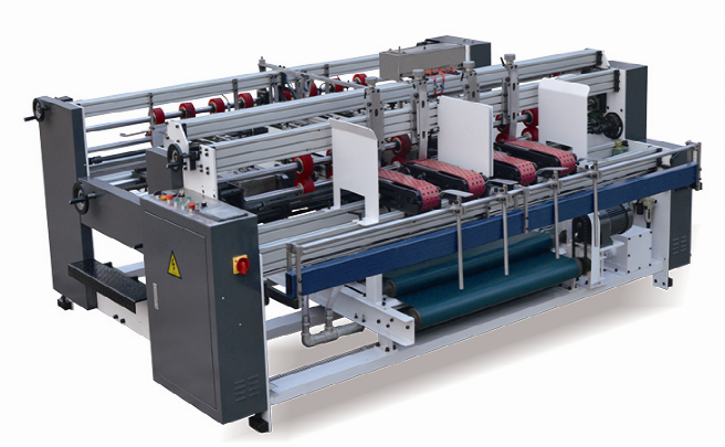 Two piece folder gluer