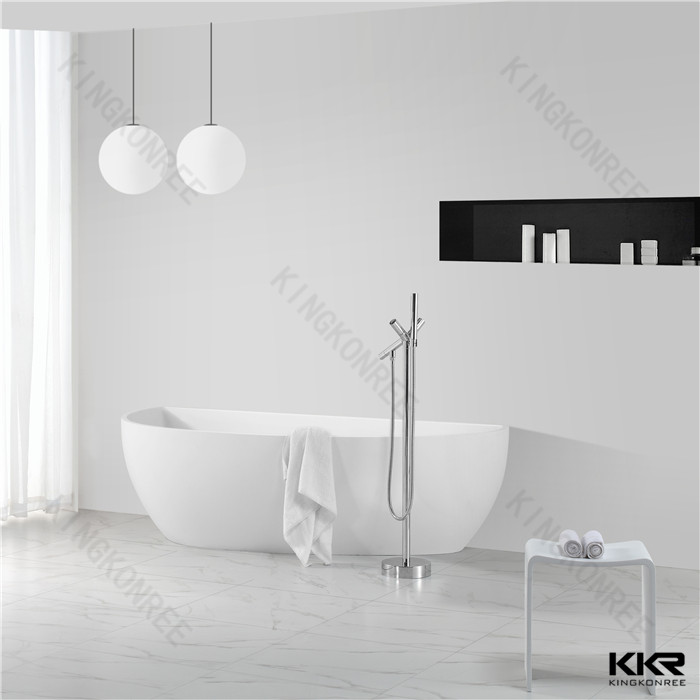 small size acrylic solid surface black round bathutb