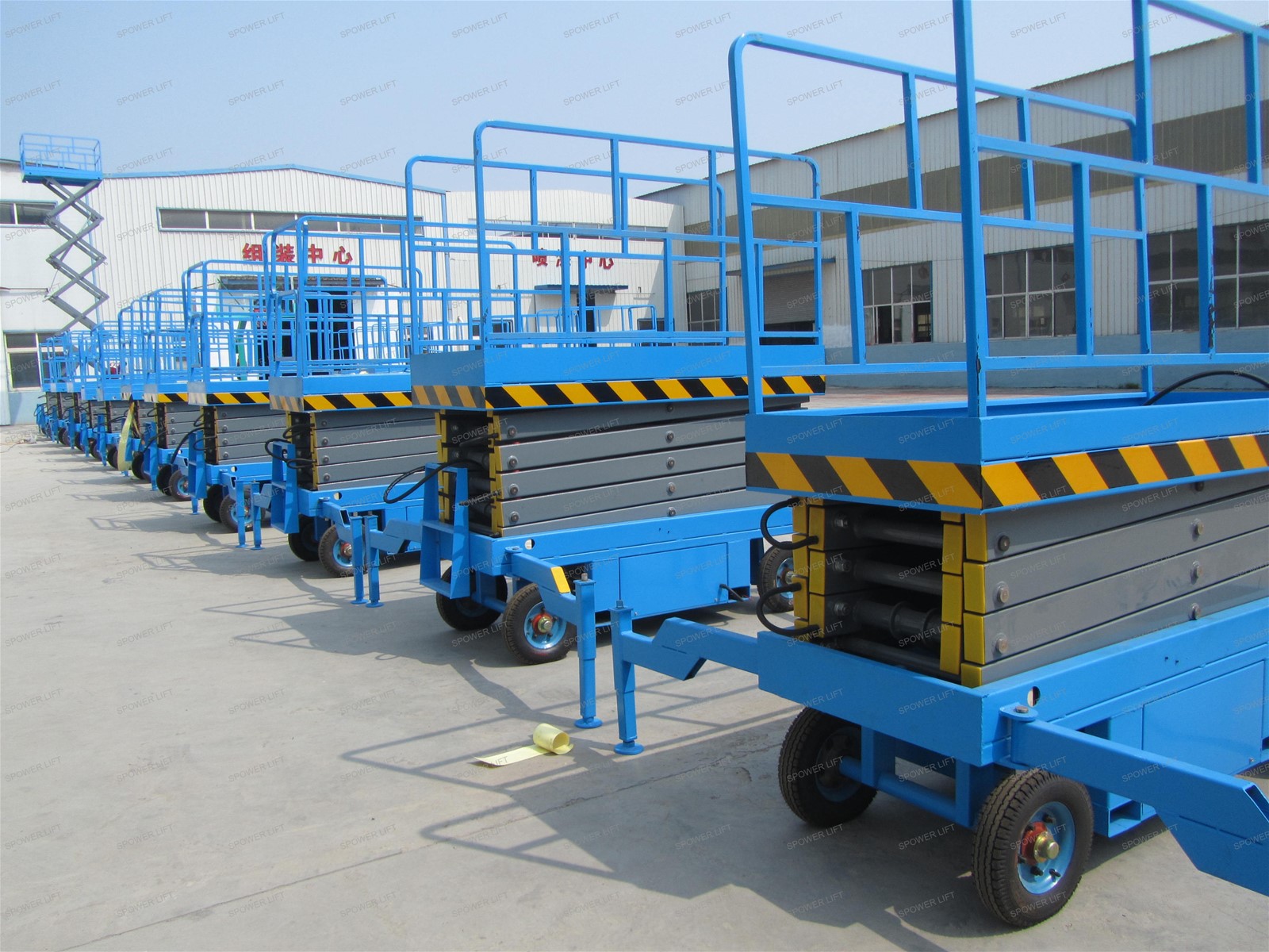 418m man aerial lifting platform mobile hydraulic scissor lift