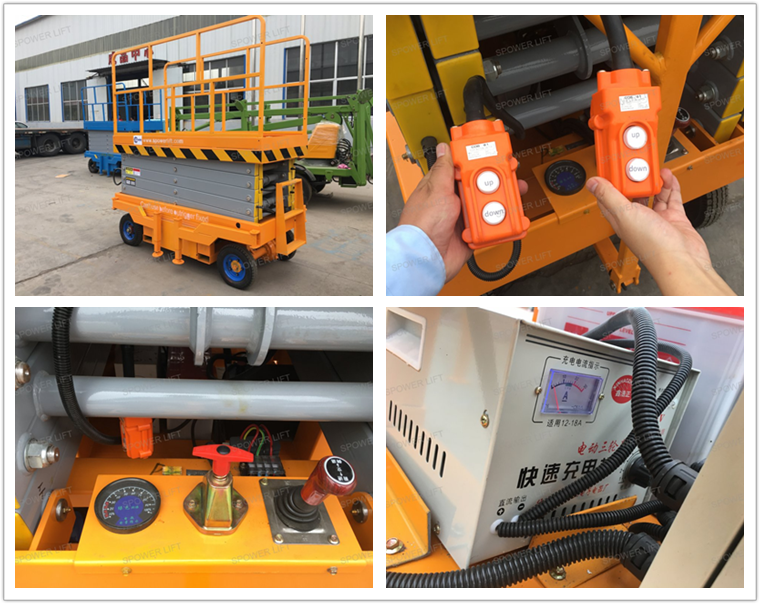 418m man aerial lifting platform mobile hydraulic scissor lift