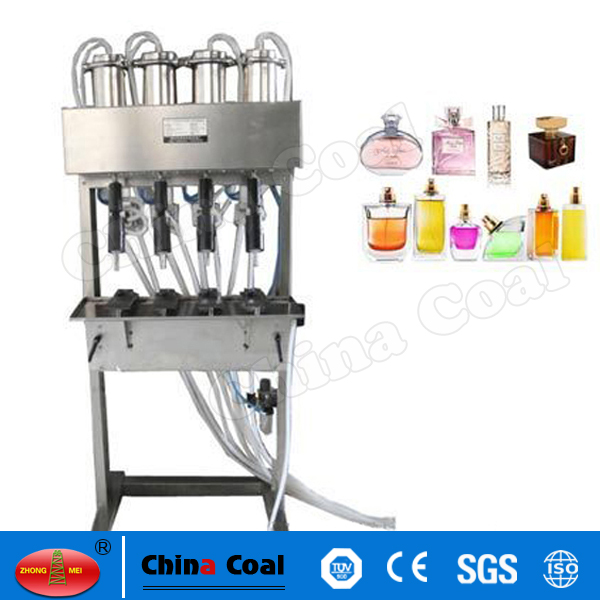 Semi Automatic 4heads Vacuum Perfume Filler Liquid Filling Machine