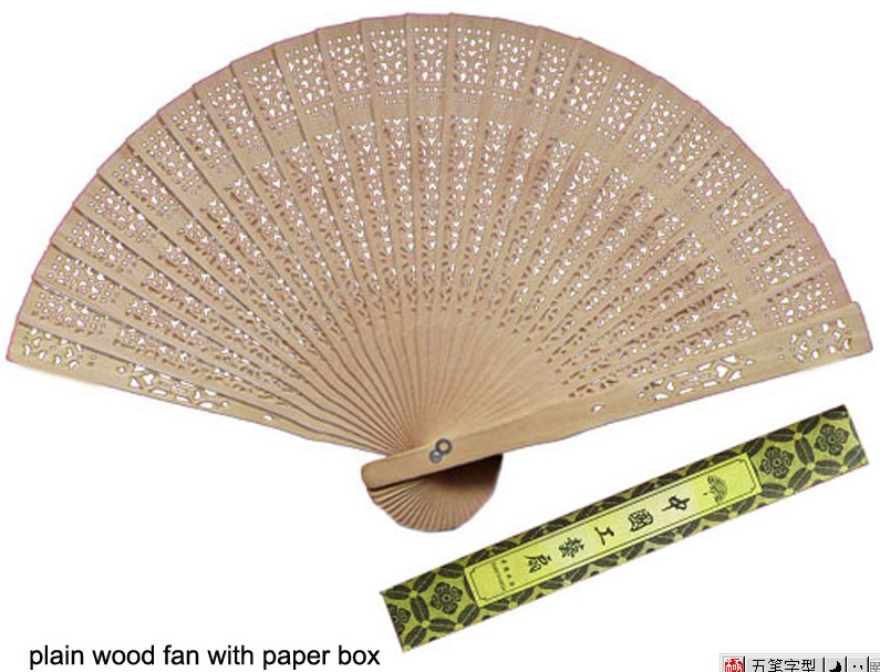 Chinese wood fan hot sale