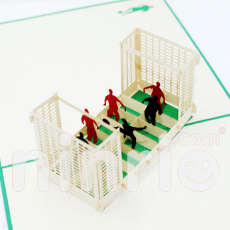 Football match Pop Up Card Handmade Greeting Card