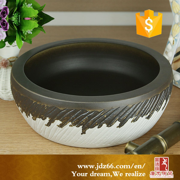 High quality fancy cheap ceramic corner basins