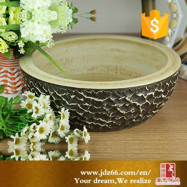 High quality fancy cheap ceramic corner basins