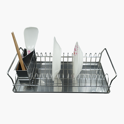 Stainless Steel Dish Rack With Tray