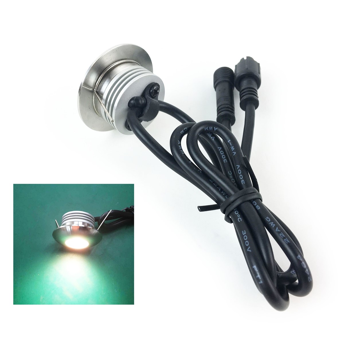 Mini Epistar 1W LED Footlight DC12V Waterproof IP67 5 years warranty