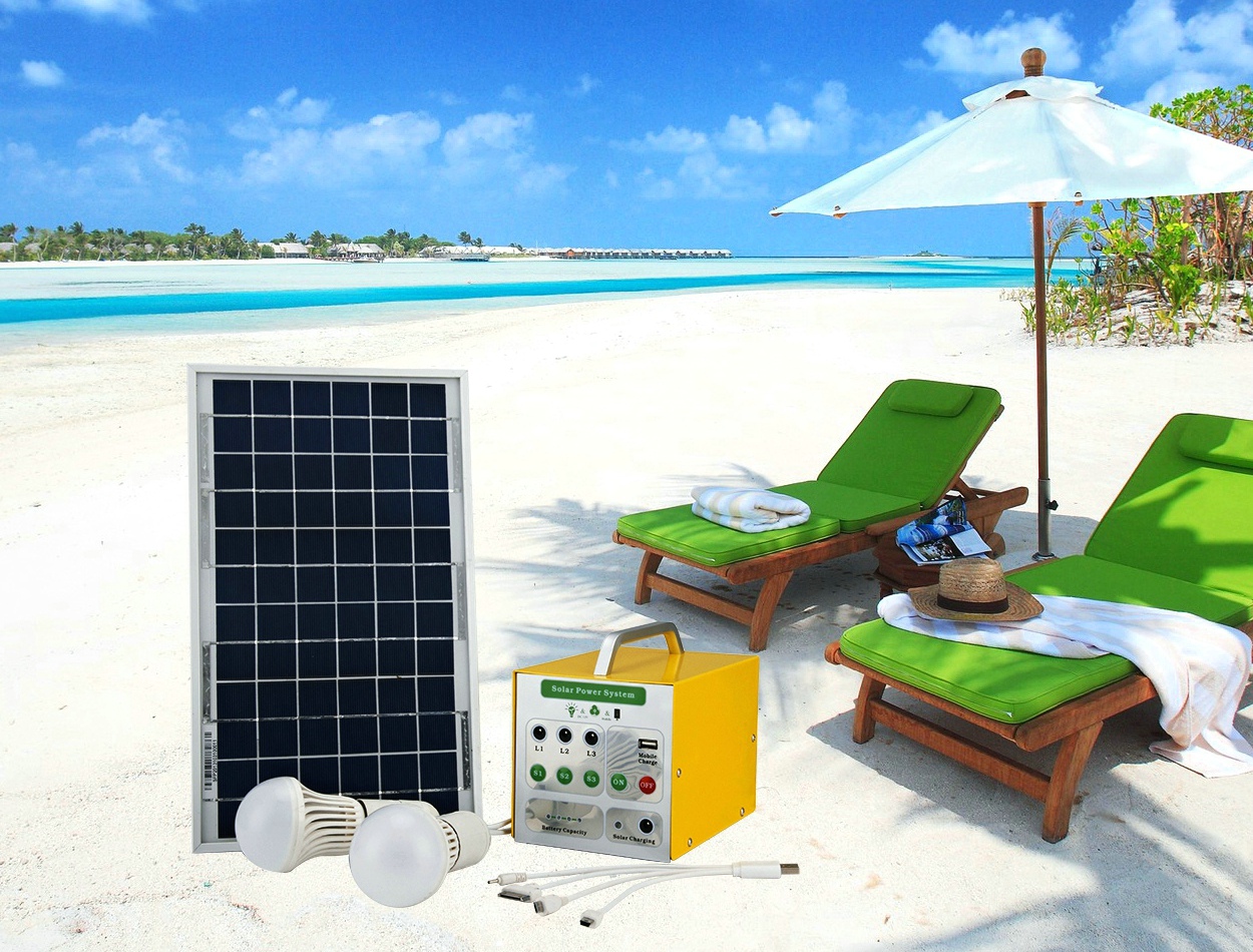 40 Hours Lighting Time Best Price 5W Solar Home Lighting System with Brightness Adjustment Function