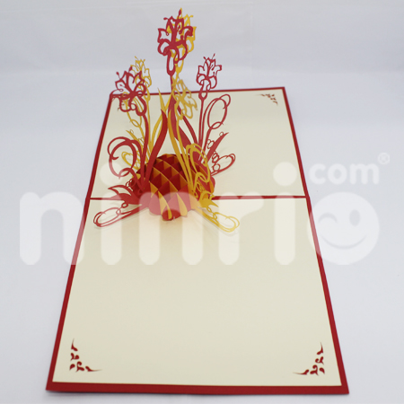 Eiffel tower Pop Up Card Handmade Greeting Card