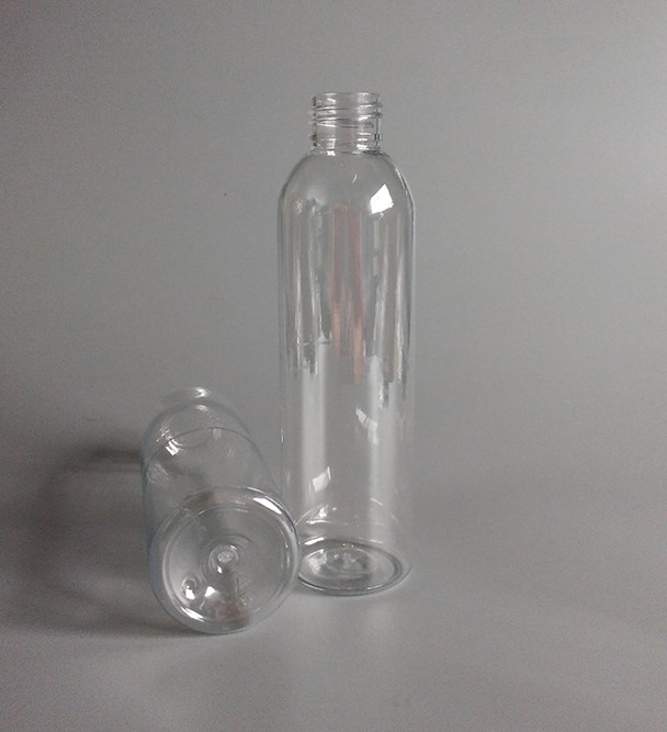 5 oz and 6 oz Transparent Round Shape Plastic Bottle with Sprayer