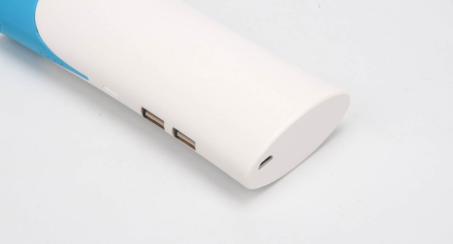 LED Flashlight 10000mAh Power Bank Dual USB Portable External Battery Charger