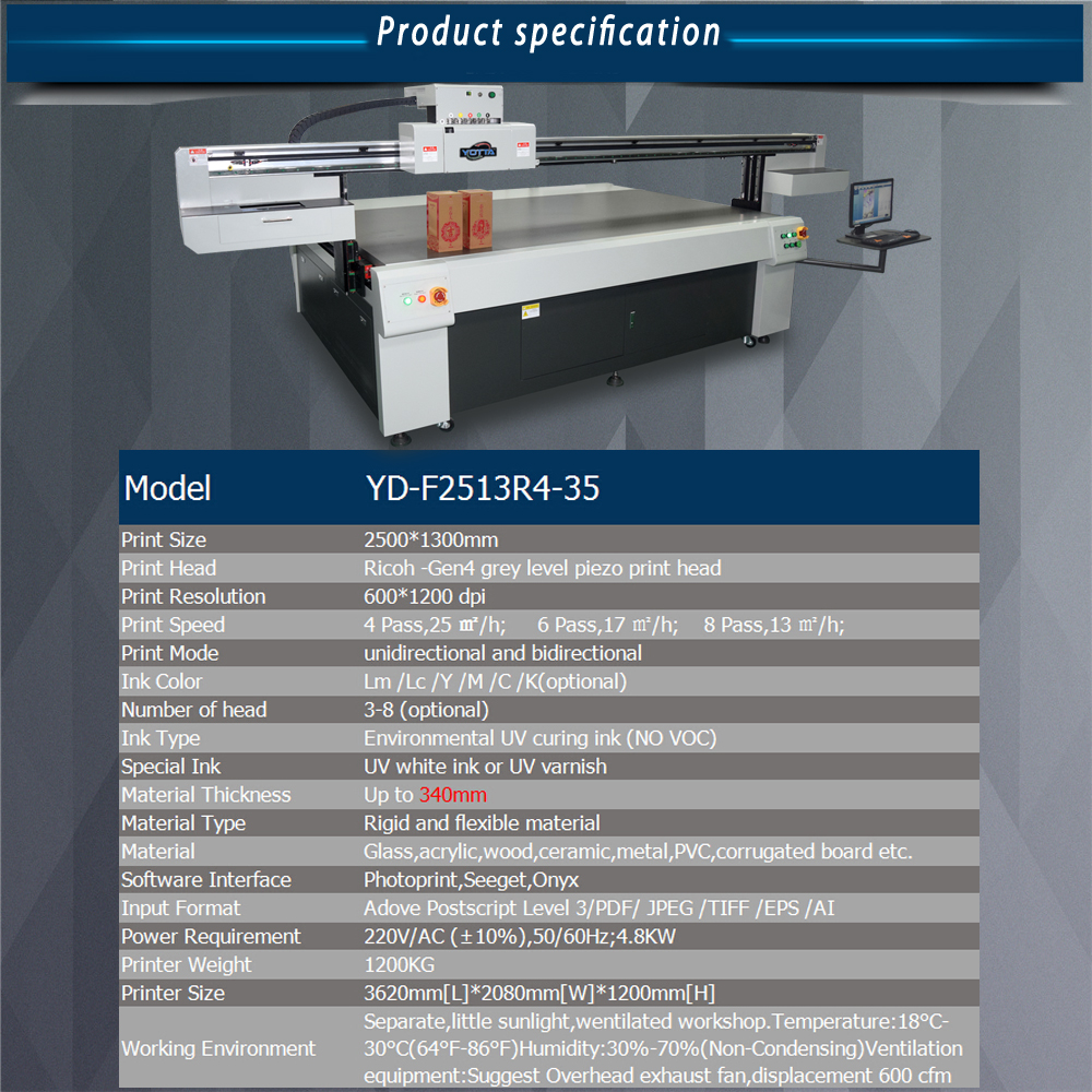 Yotta uv flatbed printer