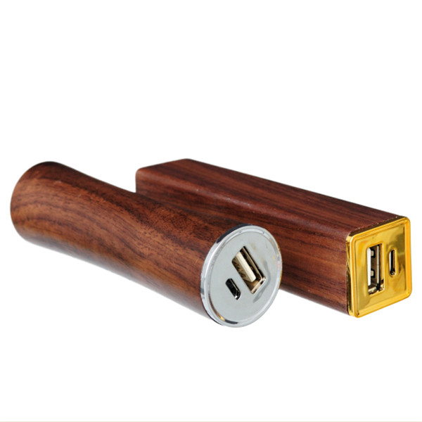 Mini walnut wooden power bank 18650 battery 1500 1800 2000 2200 2600mAh