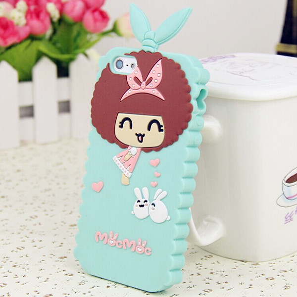 Wholesale Custom Cute Doll Silicone Cell Phone Cover