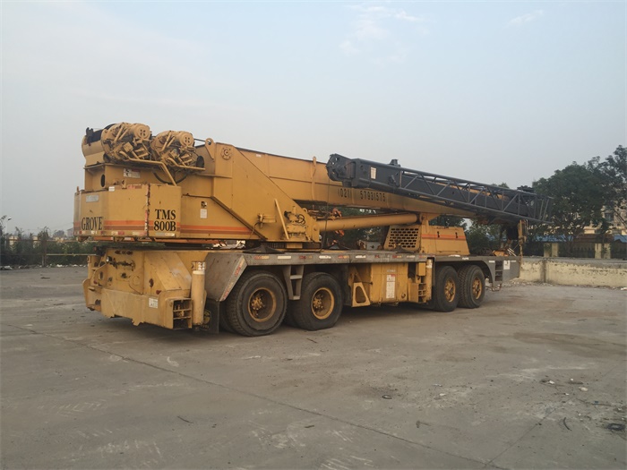 100 Original Color Used Grove Crane 80 Ton For Sale TMS800B