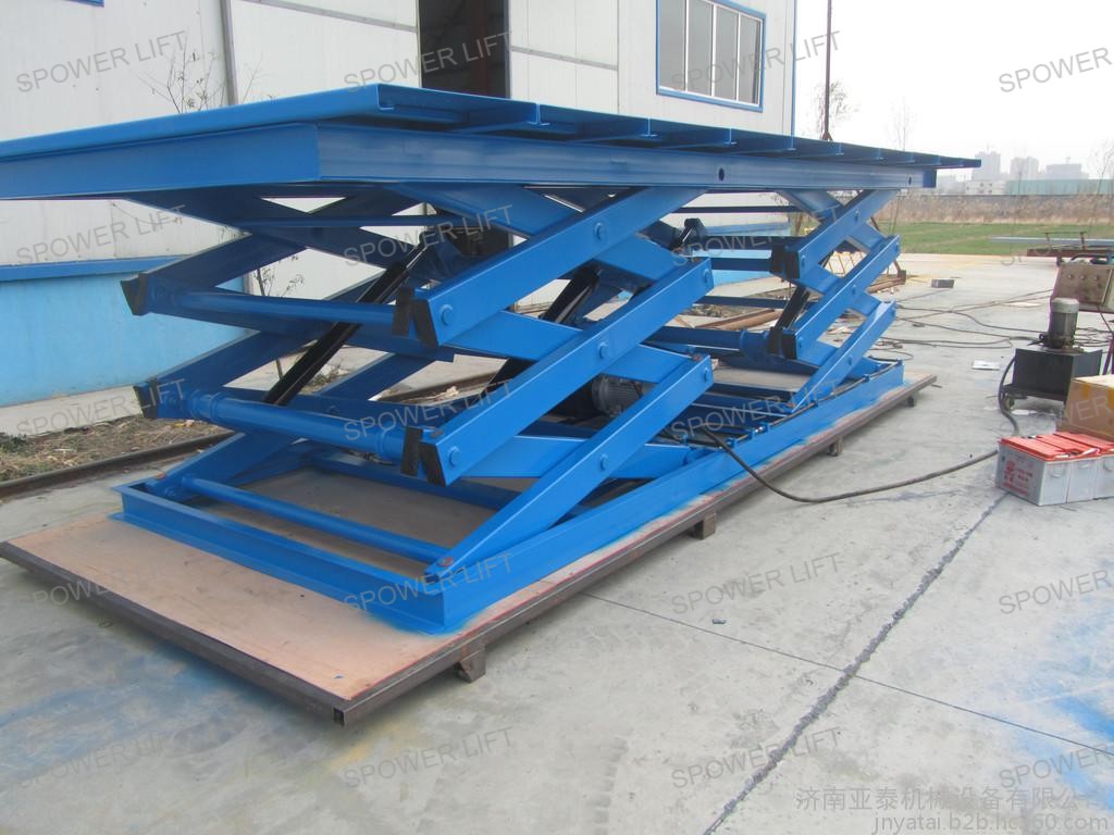 Fixed stationary hydraulic scissor lift platform