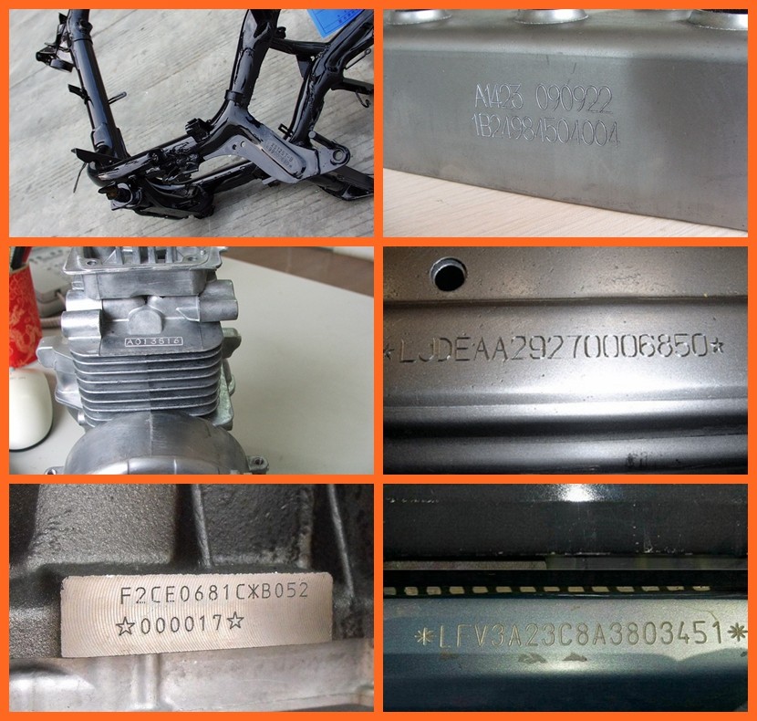 Portable metal vin number engraving machine Engine number dot peen engraving machine