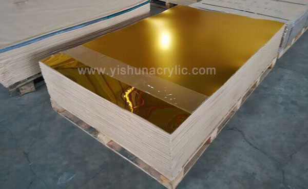 golden mirror acrylic sheet for decoration